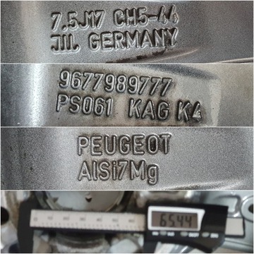 PEUGEOT 3008 308 GT II ДИСКИ 2 407 5008 508 7,5x17