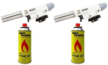 2x PALNIK GAZOWY kartusz CERAMICZNY +2x GAZ nabój
