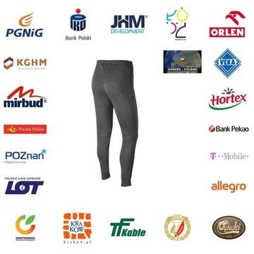 NIKE Spodnie Dresowe Męskie Bawełniane JOGGERY r.M