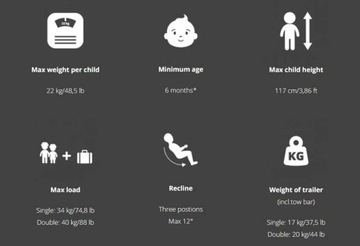 Велосипедный прицеп Hamax Outback Twin, зеленый