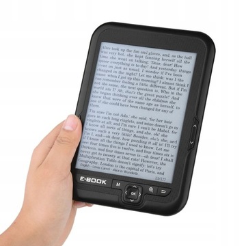 УСТРОЙСТВО ДЛЯ ЧТЕНИЯ ЭЛЕКТРОННЫХ КНИГ 8 ГБ 6 ДЮЙМОВ E-INK USB 2.0 ЧЕРНОЕ