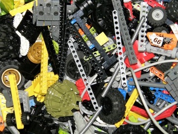 Lego Technic MIX oryginalne klocki Belki Łączniki Zębatki 0,1 KG 0,1kg