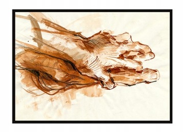 OBRAZ PLAKAT W RAMIE 53x73 cm Dłonie P1485