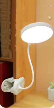 ЛАМПА ДЛЯ ЧТЕНИЯ С ЗАЖИМОМ, ГИБКАЯ, 3 УРОВНЯ СВЕТА, С ЗАРЯДКОЙ USB