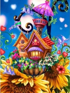 Haft diamentowy DiamondPainting mozaika 5d CHATKA