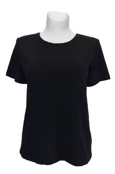 T-shirt koszulka gładka czarna inWEAR modal L