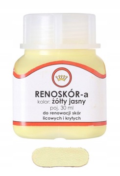 RENOSKÓR FARBA LAKIER DO SKÓRY ŻÓŁTY JASNY 30ml
