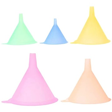 LEJKI PLASTIKOWE 5 MAŁYCH LEJEK SZT