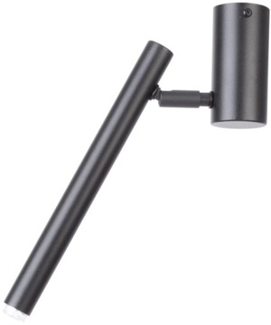 SIGMA Nowoczesna lampa LED SOPEL 1 plafon ŚREDNI CZARNY / przewód czarny LE