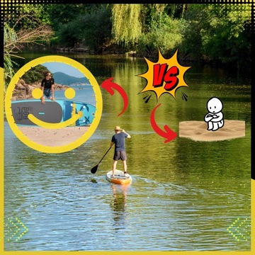 SUP BOARD ДЛЯ ПЛАВАНИЯ 335 CM Надувная доска с веслом и лопастным насосом