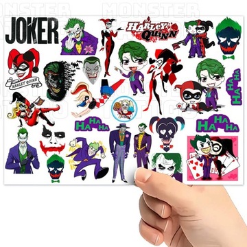 TATUAŻE TYMCZASOWE WODNE DLA DZIECI DZIECIĘCE JOKER WZORY SUPER JAKOŚĆ
