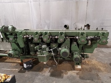 Weinig U22N 4-сторонний строгальный станок, 6 шпинделей + 1 универсальный