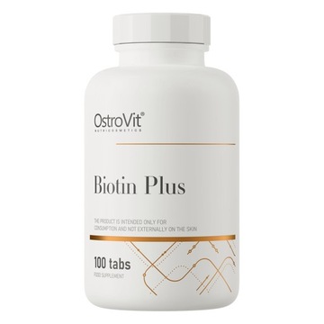 BIOTIN PLUS 100 tabs BIOTYNA CYNK zdrowe włosy