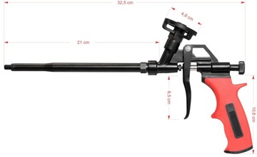 Профессиональный пистолет для пены премиум-класса с тефлоном.