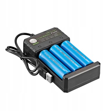 Зарядное устройство Smart 18650 с 3-слотовым литий-ионным аккумулятором 4,2 В