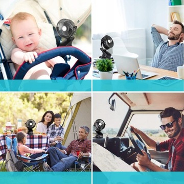 АВТОМОБИЛЬНЫЙ ВЕНТИЛЯТОР 5 В ВРАЩАЮЩИЙСЯ зажим