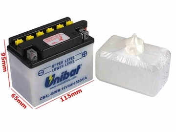 AKUMULATOR UNIBAT CB4L-B P+ 4Ah YB4L-B