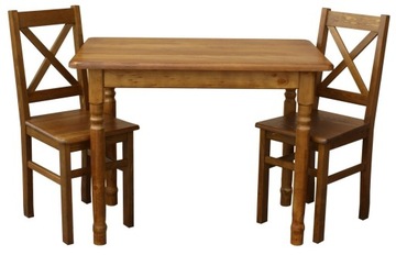 КУХОННЫЙ СТОЛ 100х60, ТОЧЕЧНЫЕ ДЕРЕВЯННЫЕ ДУБОВЫЕ НОЖКИ