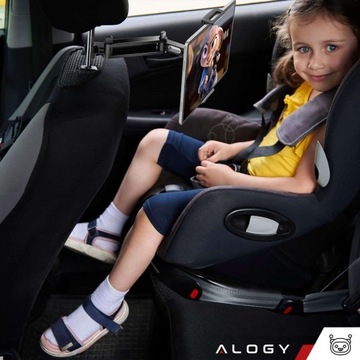 Автомобильный держатель на подголовник для автомобильного телефона и планшета Alogy 4–11 дюймов