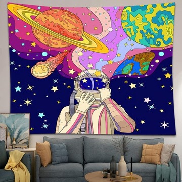Zniszczenie fantasy astronauty 150x130cm
