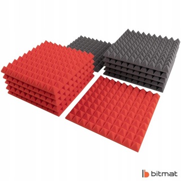 Акустические пирамидальные панели, звукоизоляционный комплект, лучшее качество звука, губка