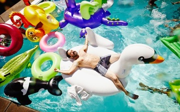 Materac Fotel Leżak Koło do Wody Pływania Basenu na Plaże INTEX 58889-2 TUR