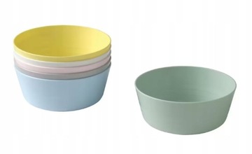 Miseczki dla dzieci IKEA KALAS plastikowe 6 sztuk