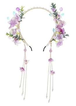 opaska stroik kwiaty perły komunia wesele