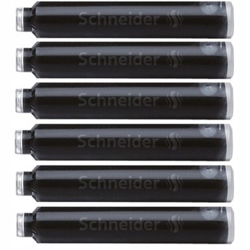 Черные картриджи для ручек SCHNEIDER, 6 шт.