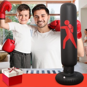 БОКСЕРСКАЯ СУМКА, 160 СМ, НАДУВНАЯ ОТДЕЛЬНО СТОЯЩАЯ, КРУЖКА ПЕСОЧНАЯ КОЛОНКА