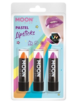 Lipstick Neon UV Pomadka do Ust SZMINKA pastel 3sz