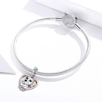 Подвески PUPPY LOVE HEART для браслета S925