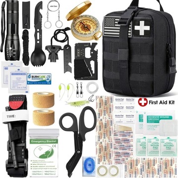 Survival kit set professional outdoor military tactical emergency camping