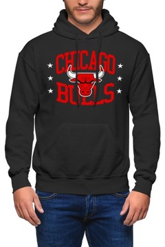 CHICAGO BULLS JORDAN MICHAEL NBA BLUZA MĘSKA ROZ L Z KAPTUREM DRESOWA