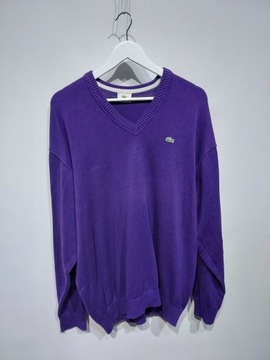 LACOSTE sweter 100% bawełna 4XL Vintage