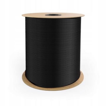 POLYPROPYLENE ROPE 5mm Braided Universal sailing rope BLACK 100m