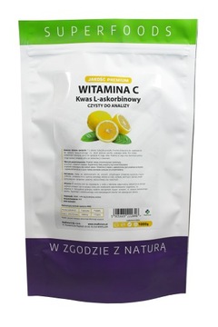 Suplement diety WITAMINA C KWAS L-askorbinowy 1 kg SUPERFOODS