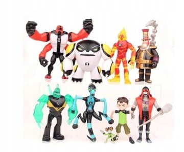 Ben 10 Figurka Ruchoma 9szt