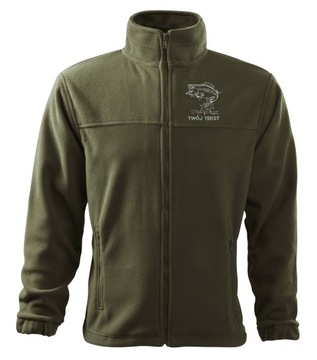BLUZA POLAR WĘDKARSKI Z IMIENIEM na PREZENT XL