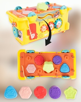 ОБРАЗОВАТЕЛЬНЫЙ СОРТИРОВЩИК АВТОБУСОВ МОНТЕССОРИ CULMULARS Ловит червячные блоки