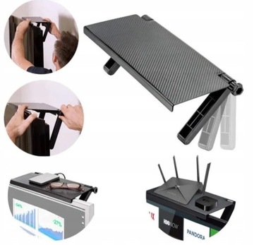 PÓŁKA na telewizor tv monitor uchwyt dekoder router modem dvbt DVB-t salon