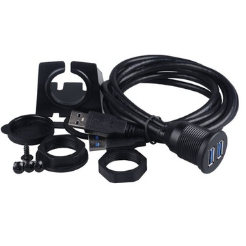 Автомобильный удлинитель 2xUSB 3.0 ДЛЯ РАДИО, длина 2 м