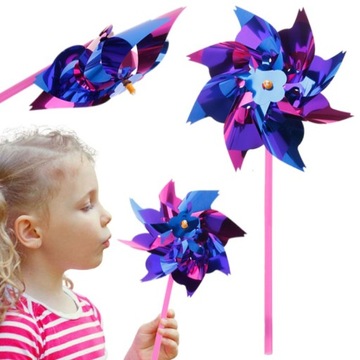 V3 WIATRAK OGRODOWY NA PATYKU DZIECI WIATRACZEK