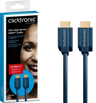Kabel HDMI-HDMI Clictronic 1m