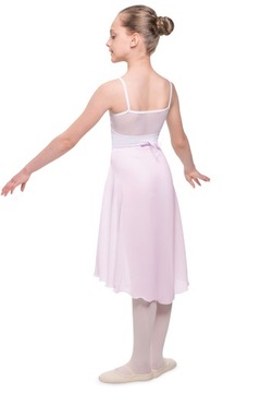 ДЛИННАЯ ЮБКА ДЛЯ БАЛЕТНЫХ ТАНЦЕВ, РОЗОВАЯ 134/152