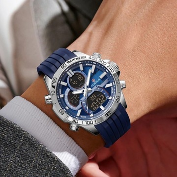 FOXBOX New Men’s Watch Fashion Quartz Sports Watches Silicone Strap Men