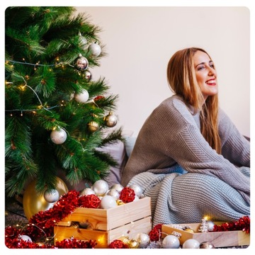 CHOINKA ŚWIĄTECZNA SZTUCZNA 180 cm ŚWIERK WŁOSKI GĘSTA JAK ŻYWA PREMIUM