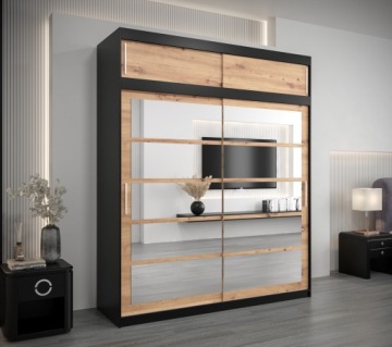 Шкаф-купе для гостиной R2 200 см с удлинением