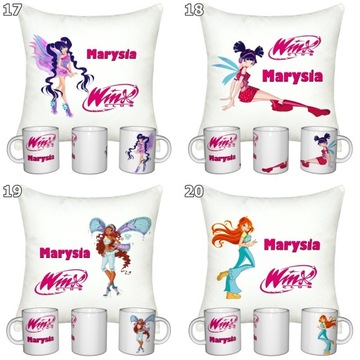 НАБОР WINX CLUB КРУЖКА + ПОДУШКА + ИМЯ