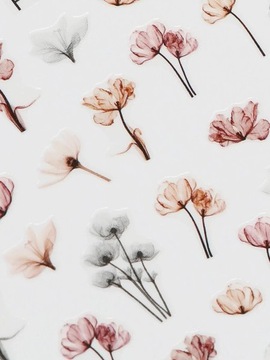 САМОКЛЕЯЩИЕСЯ НАКЛЕЙКИ ДЛЯ НОГТЕЙ Наклейка «ПАСТЕЛЬНЫЕ ЦВЕТЫ» F199